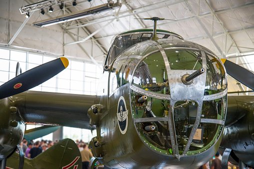 Nose Gun, Bombardier, Cockpit, B-25