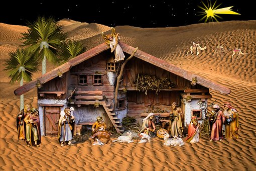 Weihnachten, Weihnachtskrippe, Krippe