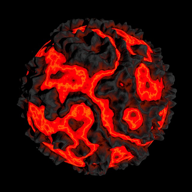 Free lava planet space illustration