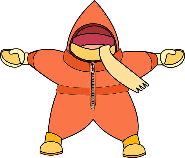 Free graphic winter kid vector