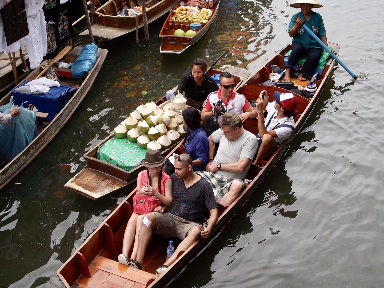 Thailand Floating Market Boats - Free photo on Pixabay