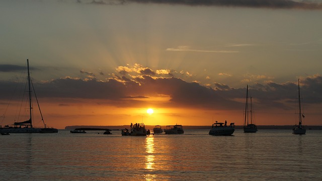 Abendstimmung, Meer, Abendhimmel