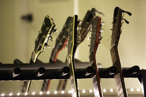 Gitar, Lener Seg, Lys, Musikk