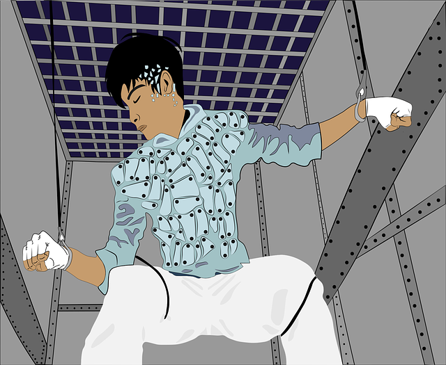 Free boy bound control illustration