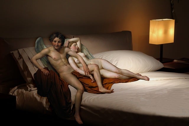 Free angel amor romance illustration