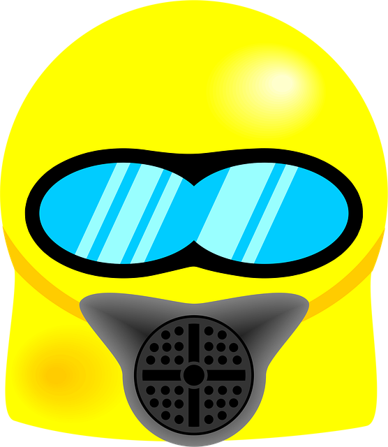 Free mask goggles face vector