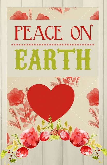 Free christmas peace message illustration