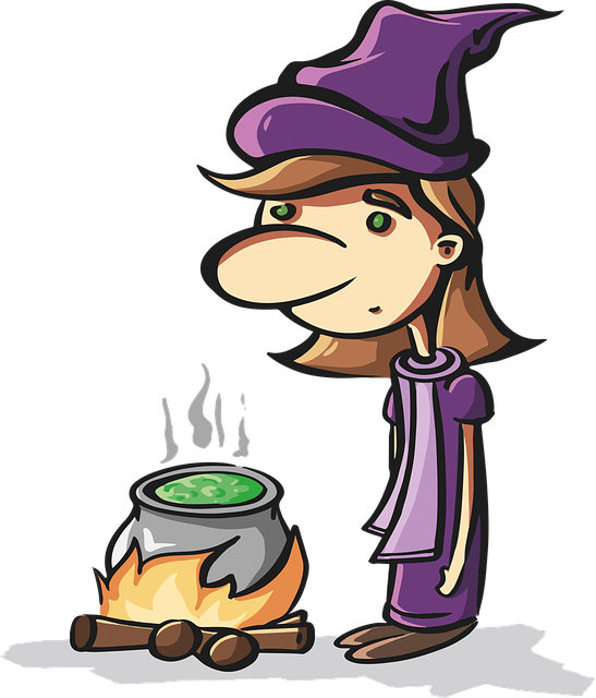Free Witch Helloween vector and picture