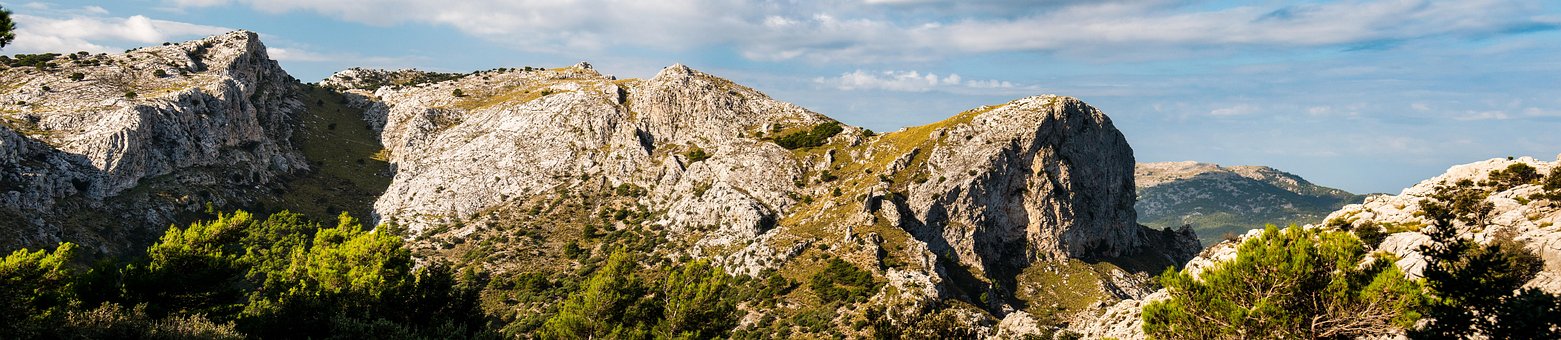 Mallorca, Tramuntana, Bjergkæde, Bjerge