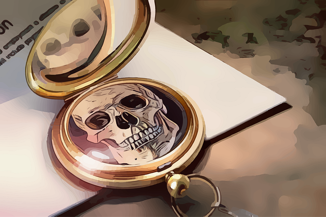 Free skull locket photo illustration