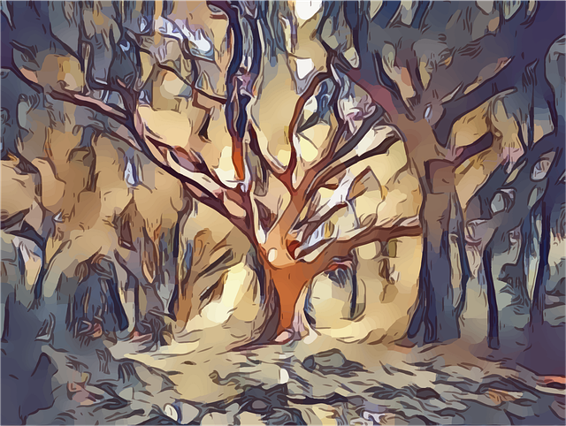 Free tree forest woods vector