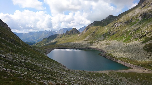 Bjerge, Sø, Natur, Landskab, Vand