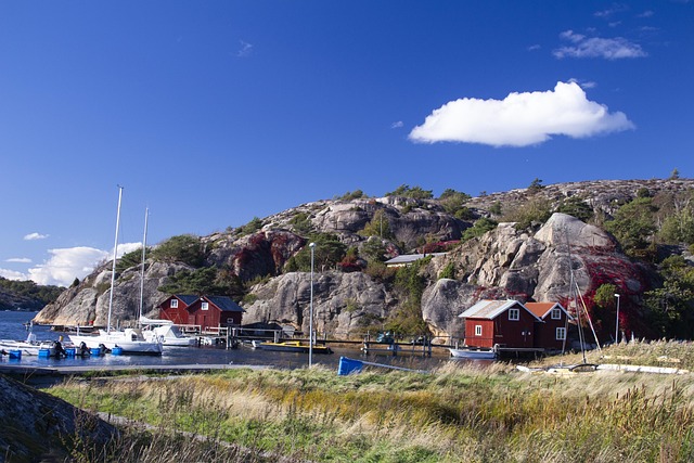 Zweden, Kust, Landschap, Zomer, Vakantie