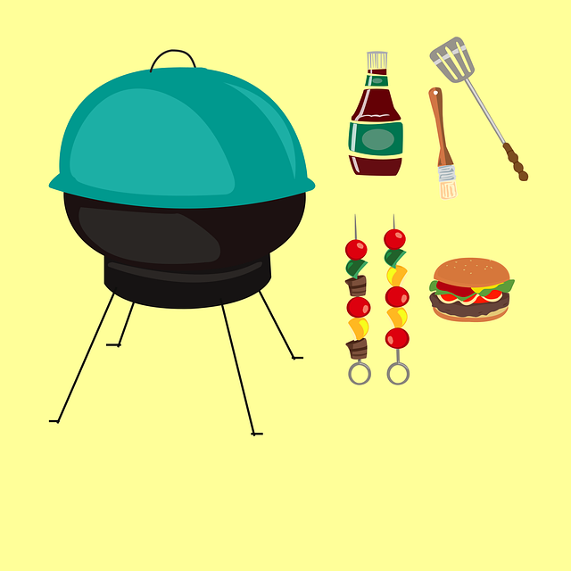 Free barbeque spatula burgers vector