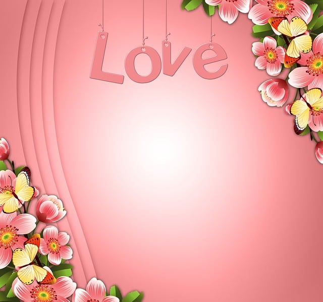 Free background romantic pink illustration