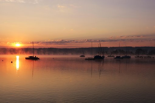 Free Ammersee Sunrise photo and picture