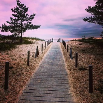 Free Beach Path Sea photo and picture