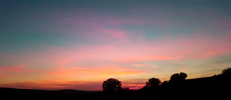 Sonnenuntergang, Fineart, Rot, Natur