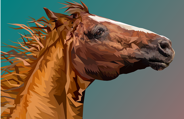Free horse head animal vector