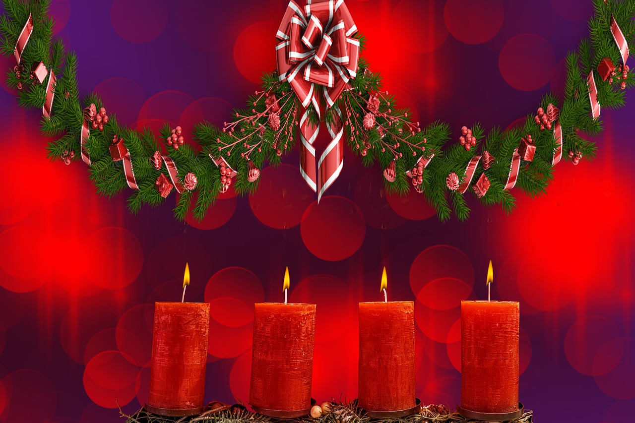 Download Candles Advent Christmas RoyaltyFree Stock Illustration Image