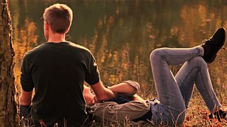 Pair, Autumn, Evening Sun, Nature