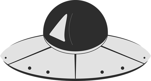 Ufo, Bosquejo, Espacio, Ai, En Blanco