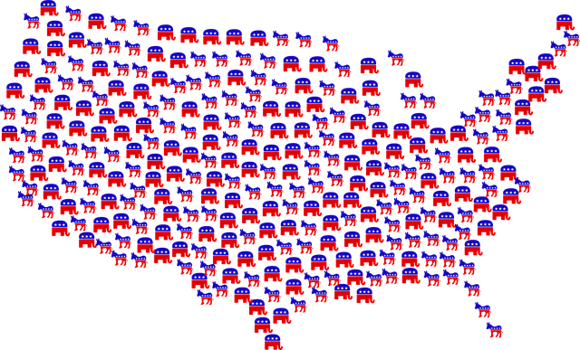 Free democrats republicans donkey vector