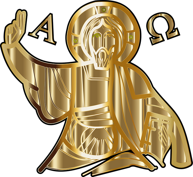 Free jesus christ christo pantocrator illustration