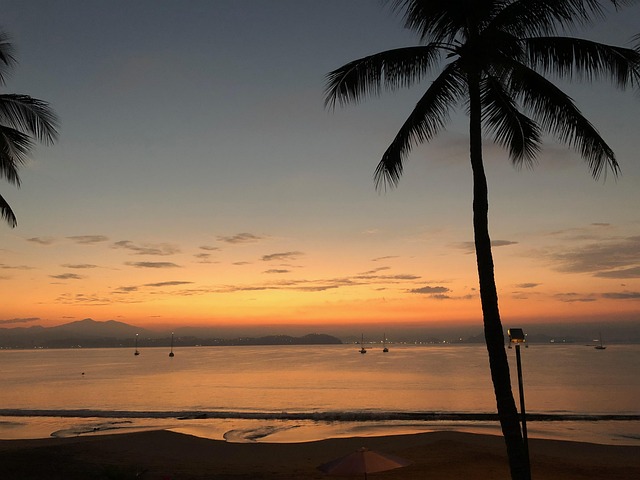 Sonnenaufgang, Tropisch, Himmel, Wasser