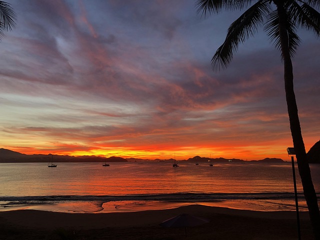 Sonnenaufgang, Tropisch, Himmel, Wasser