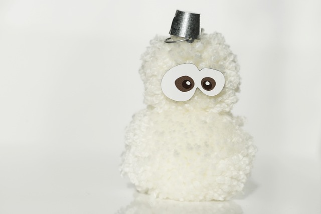 Pompom, Snemand, Funny, Fluffy, Uld
