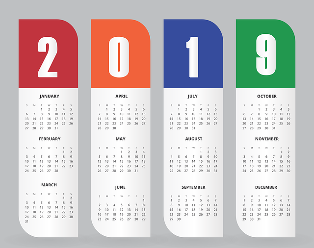 Free calendar design new vector