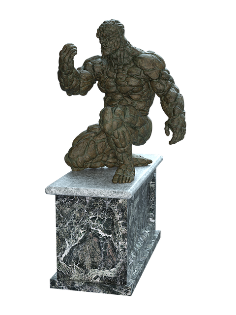 Free stone figure stone sculpture illustration