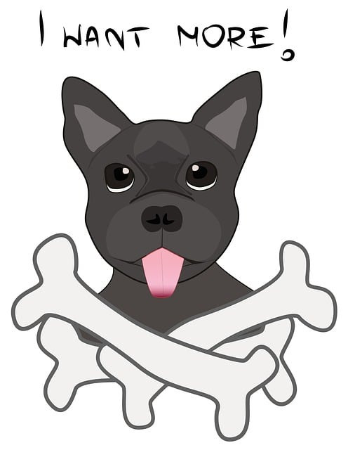 Free dog bone favorite illustration