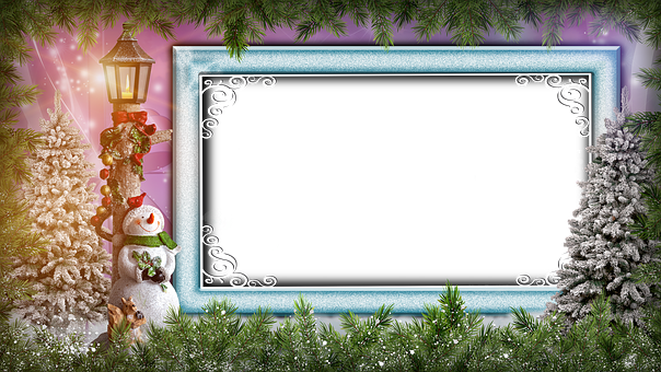 Free Christmas Frame illustration and picture