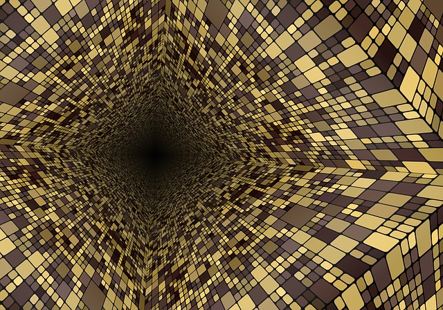 Free perspective grid structure illustration