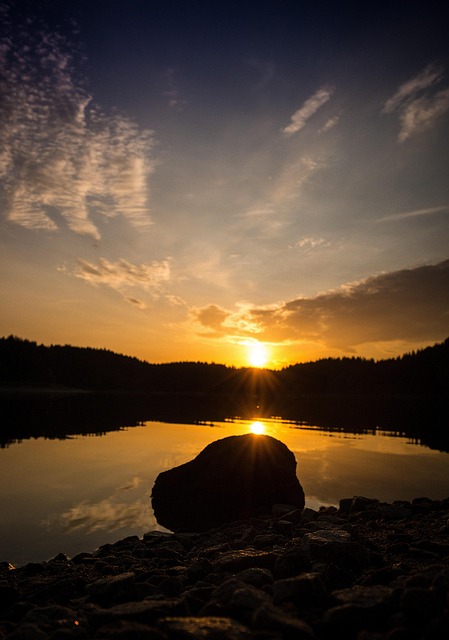 Stausee, Morgenstimmung, Waldviertel