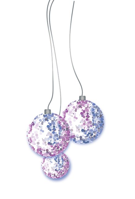 Free christmas balls decoration illustration