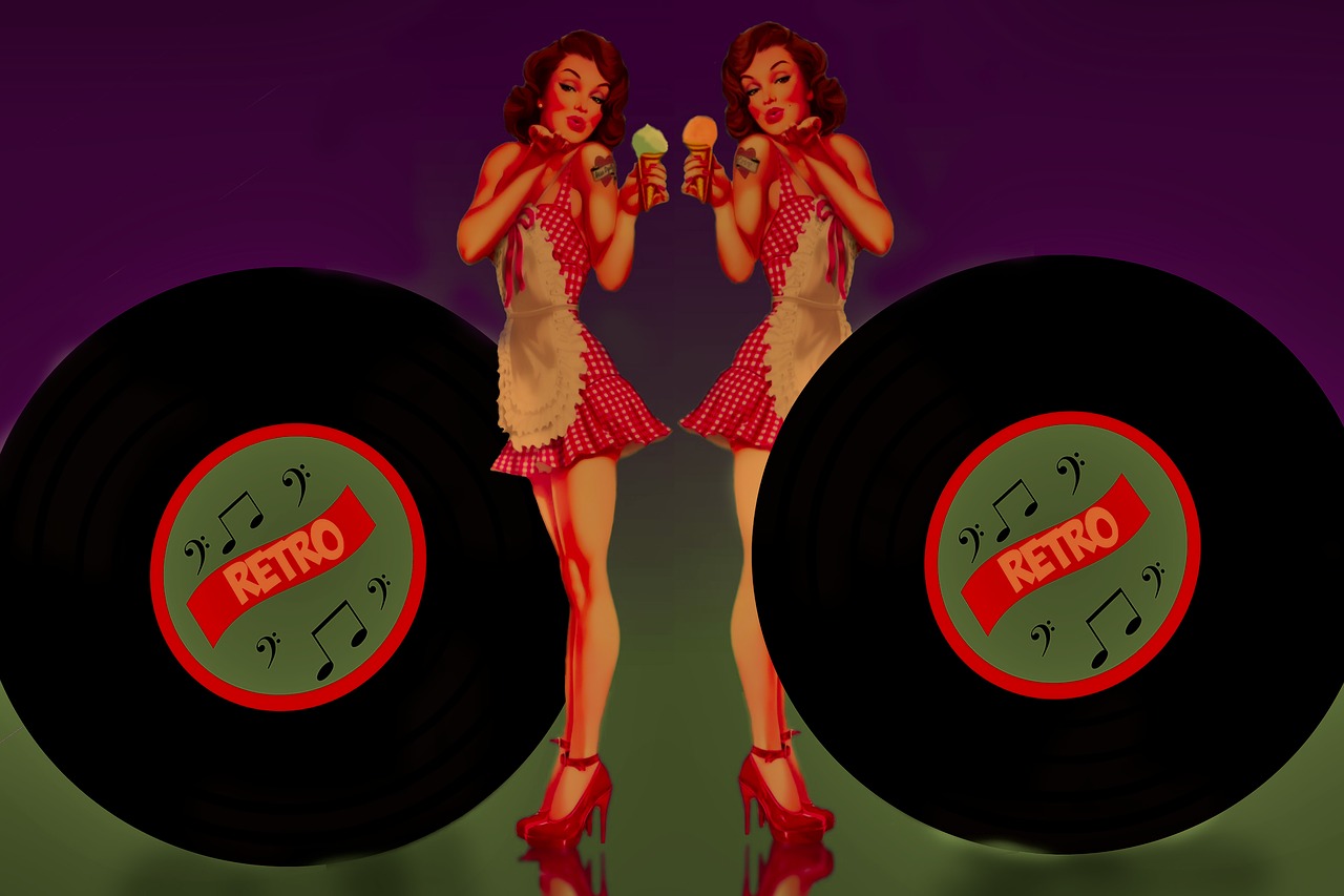Download free HD stock image of Retro Background Free retro background vinyl record illustration