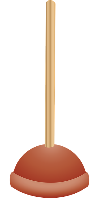 Free graphic plunger plumbing vector