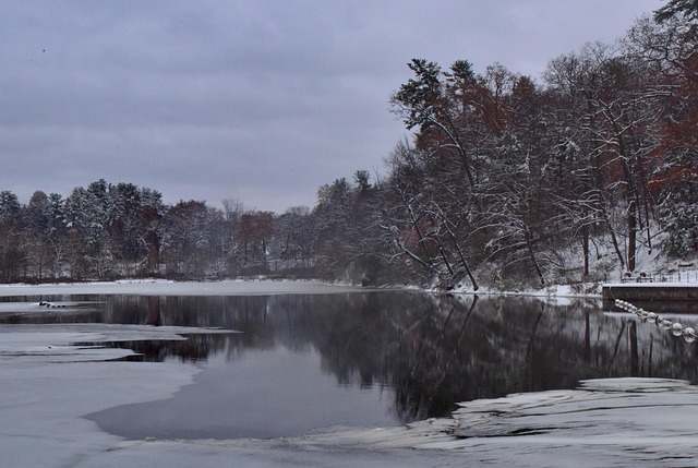 Free Winter Landscape Winter Lake photo and picture