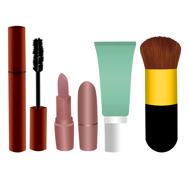 Free makeup mascara lipstick illustration
