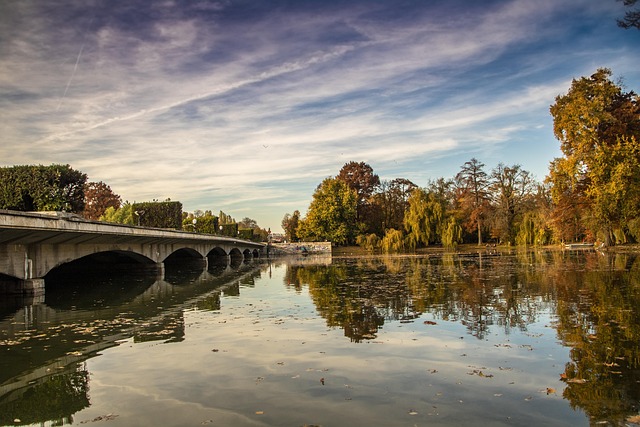 Parc, Lac, Natura, Peisaj, Romantica