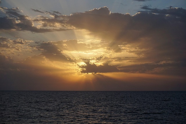 Free Sunset Sea photo and picture