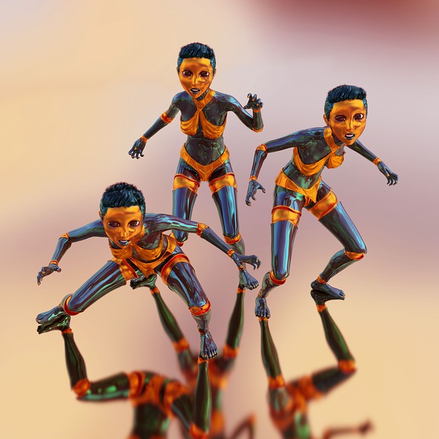 Download free HD stock image of Doll Metallic Free doll metallic surrealism illustration
