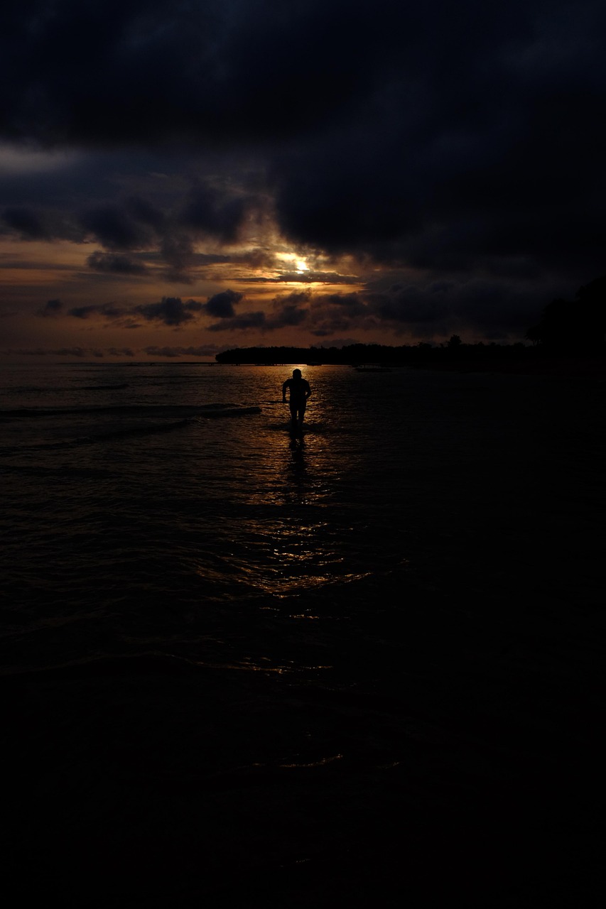Pôr Do Sol, Praia, Natureza, Mar