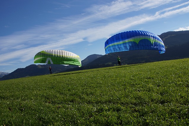 Free Teamwork Paragliding photo and picture