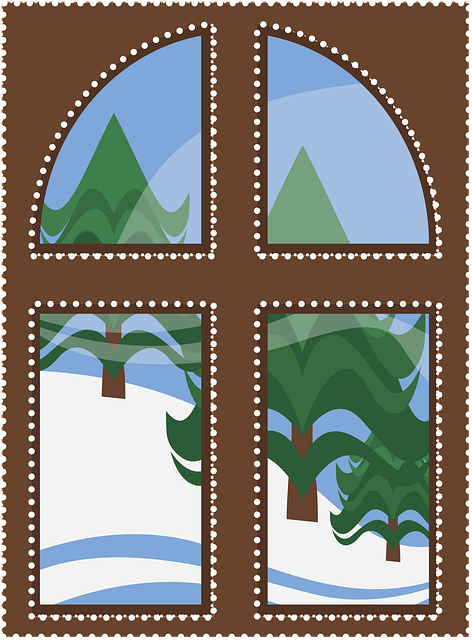 Grafisk, Vinter, Vinter-Vinduet