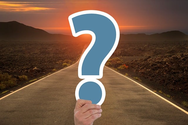 Free road path question mark illustration