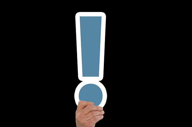 Free exclamation mark solution hand illustration